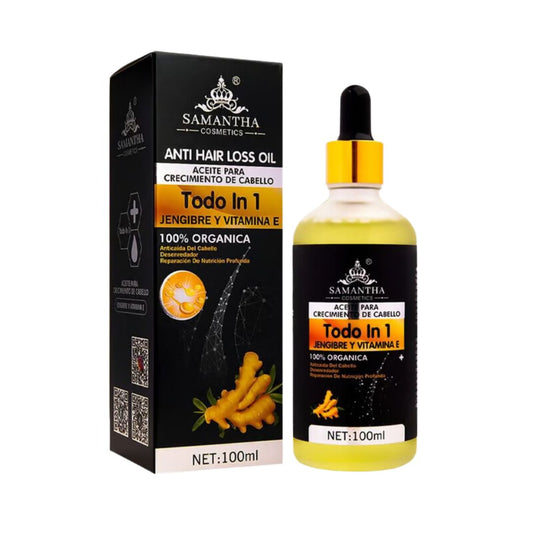 ACEITE TODO EN UNO ANTICAIDA Y CRECIMIENTO DE CABELLO SAMANTHA®